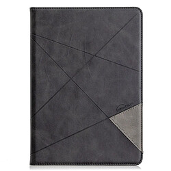 Etui en PU motif géométrique avec support noir pour votre Apple iPad 10.2 (2019)/Air 10.5 pouces (2019)/Pro 10.5 pouces (2017)