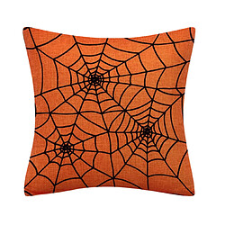 P84 4PCS 45 * 45cm Halloween orange motif de linge HUG HUG Taie d'oreiller de vacances à la maison Taie d'oreiller Sofa Coussin de coussin pas cher