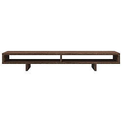 Avis vidaXL Support de moniteur chêne marron 100x27x15 cm bois d'ingénierie