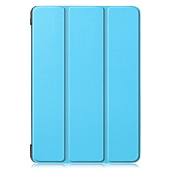 Etui en PU avec support tri-pliure bleu clair pour votre Apple iPad 10.2 (2019)