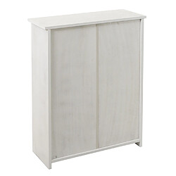 Decoshop26 Meuble à chaussures 81x60x25 cm MDF blanc vieilli 04_0005895 pas cher