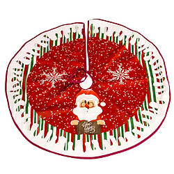 Avis tissu jupe d'arbre de Noël se dresse décor de Noël 90cm santa claus a