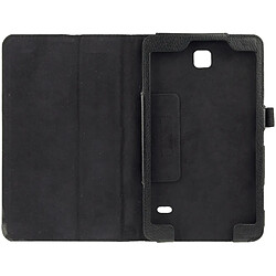 Wewoo Housse Étui noir pour Samsung Galaxy Tab 4 7.0 / T230 / T231 / T235 Litchi Texture Flip en cuir avec support