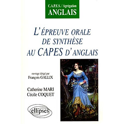 L'épreuve orale de synthèse au Capes d'anglais