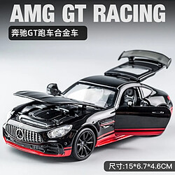 Universal 1: 32 Mercedes GTR AMG GTR Sport Voiture en alliage Voiture jouet moulée sous pression Voiture jouet Collection de métal Modèle de voiture Haute simulation Cadeaux pour enfants | Voiture jouet moulée sous pression(Le noir)