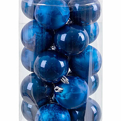 Avis BigBuy Christmas Boules de Noël Bleu Plastique 6 x 6 x 6 cm (20 Unités)