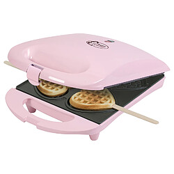 Gaufrier forme de 4 coeurs sur bâtonnets 780w rose - dsw271p - BESTRON