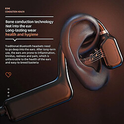 Avis Universal Casque à conduction osseuse 5.0 casque bluetooth sans fil bouchon d'oreille stéréo sport extérieur étanche