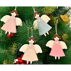 C103 4PCS Décoration de Noël Arbre de Noël Pendentif Angel Fille Petite Pendentif Accueil Scène Décoration Ornements de Noël