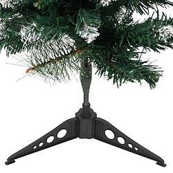 Avis vidaXL Sapin de Noël artificiel avec support Vert et blanc 60 cm PVC