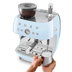 Avis Machine à expresso avec broyeur 20 bars bleu - EGF03PBEU - SMEG