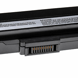 vhbw batterie compatible avec Asus X42JE, X42JK, X42JR, X42JV, X52, X52d, X52DE, X52DR, X52F, X52j, X52JB laptop (5200mAh, 10.8V, Li-Polymère, noir)