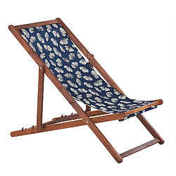 Acheter Beliani Chaise longue Bois Marron foncé ANZIO