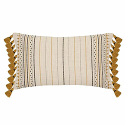 Housse de Coussin Rayures 30x50cm Ivoire & Ocre