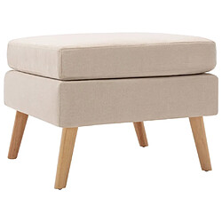 Maison Chic Repose-pied,Tabouret confortable Crème Tissu -MN81129