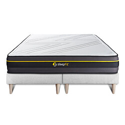 Sleepfit Ensemble double sommier + matelas ACTIVE à mémoire de forme 160x200