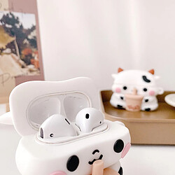 GUPBOO Airpods Coque Housse Étui Protecteur Compatible pour AirPods1/2-jolie vache à thé au lait