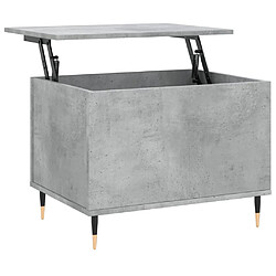 vidaXL Table basse Gris béton 60x44,5x45 cm Bois d'ingénierie