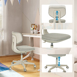 Chaise pivotante pour des enfants KID CLASSIC Gris hjh OFFICE