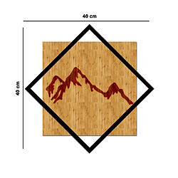 Avis EPIKASA Décoration Murale en Métal et Bois Montagnes 4