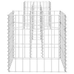 Avis vidaXL Jardinière à gabion en H Fil d'acier 260x40x40 cm