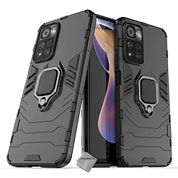 Htdmobiles Coque rigide anti choc pour Xiaomi Redmi Note 11 Pro+ Plus 5G + film ecran - NOIR