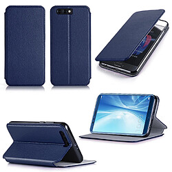 Xeptio Etui luxe Huawei Honor View 10 bleu Ultra Slim avec stand