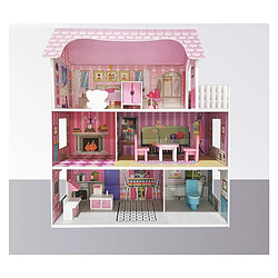 Ataa Maison de poupée pour filles et garçons 62x27x70cm Couleur Rose