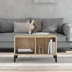 Avis Maison Chic Table basse,Table Console Table d'appoint, Table pour salon Chêne sonoma 60x50x36,5 cm Bois d'ingénierie -MN27903