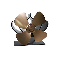 Wewoo YL201 Ventilateur de poêle à bois à haute température4 températuresmétal bronze