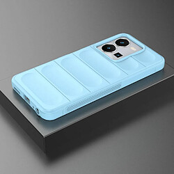 Acheter Htdmobiles Coque pour Vivo Y22 / Y22s / Y35 - housse etui silicone gel fine + film ecran - BLEU CLAIR