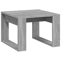 Maison Chic Table d'appoint | Table Basse Sonoma gris 50x50x35 cm Bois d'ingénierie -GKD71380