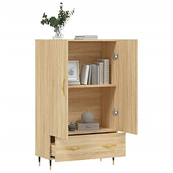 Avis vidaXL Buffet haut chêne sonoma 69,5x31x115 cm bois d'ingénierie