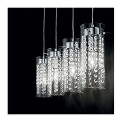 Ideal Lux Suspension Iguazu 4 ampoules Chrome