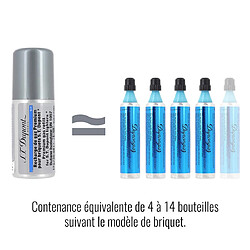 St Dupont Recharge gaz bleue premium S.T. Dupont 434 Pour briquets : Ligne Initial, Ligne 8, Ligne D, D-Light, Urban, Soubreny.