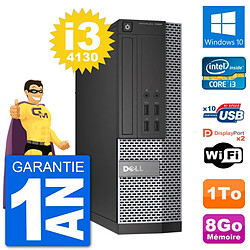 PC Dell OptiPlex 7020 SFF Intel i3-4130 RAM 8Go Disque Dur 1To Windows 10 Wifi - Occasion