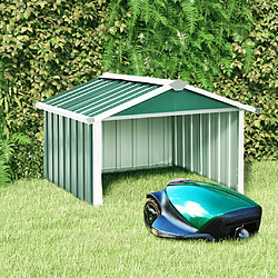 vidaXL Abri tondeuse robot de jardin 92x97x63 cm Acier galvanisé Vert