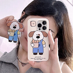 GUPBOO Étui pour iPhone11 Support de boîtier de téléphone portable de dessin animé de chien de pain de style coréen femelle