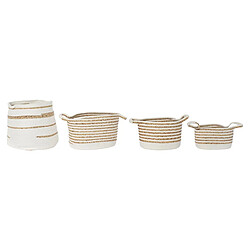 Set de basket DKD Home Decor Coton (36 x 36 x 34 cm)