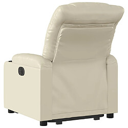 Acheter vidaXL Fauteuil inclinable électrique crème similicuir