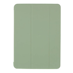 Coque en TPU + PU triple vert clair pour votre Apple iPad Pro 11 pouces (2020)/(2018)