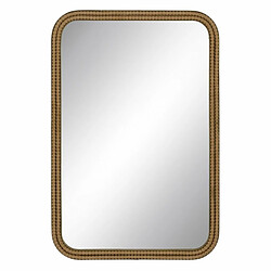 BigBuy Home Miroir mural Naturel Résine 52 x 2 x 77 cm