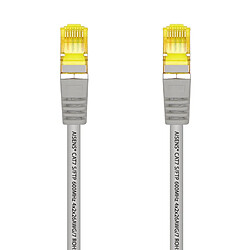 Aisens Câble Réseau Patch Cord RJ45 LSZH Cat.7 600 Mhz S/FTP PIMF AWG26 - 25cm - Couleur Gris