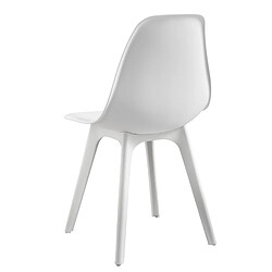 Avis Decoshop26 Set de 4 chaises design chaise de cuisine chaise de salle à manger plastique blanc 03_0003705