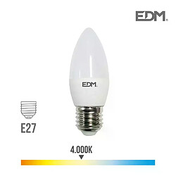 Edm Ampoule LED E27 5W équivalent à 35W - Blanc Naturel 4000K