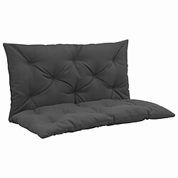 vidaXL Coussin pour balancelle Anthracite 100 cm Tissu