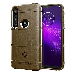 Wewoo Coque Souple Pour étui TPU antichoc Moto One Macro à couverture totale Marron