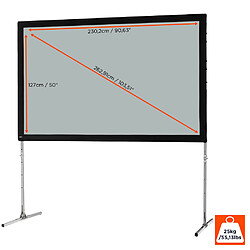 Ecran de projection sur cadre celexon « Mobil Expert » 203 x 127 cm, projection par l'arrière