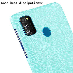 Wewoo Coque Rigide Pour Galaxy M30s Crocodile antichoc Texture PC + Etui PU Vert clair pas cher