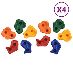 vidaXL Pierres d'escalade 40 pcs PE Multicolore 